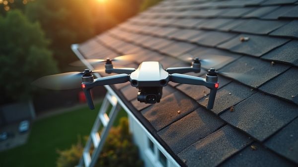 Économisez avec un nettoyage de toiture par drone