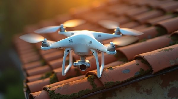 Économisez avec un nettoyage de toiture par drone