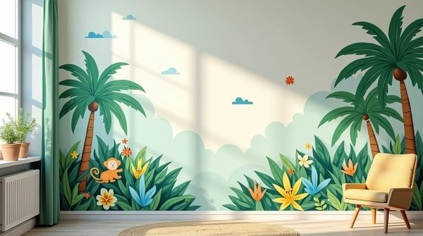 Papier peint jungle pour enfants : créez un univers tropical